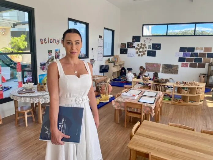 Talisha Long in an early learning room